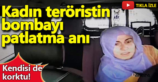 PKK'lı kadın terörist bombayı böyle patlattı!