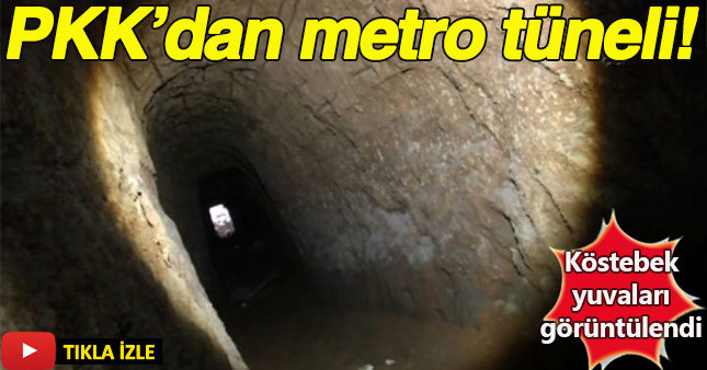 PKK'nın kazdığı tüneller metro tünellerini aratmıyor