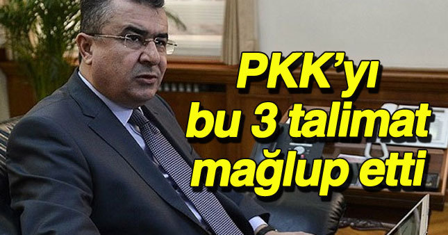 PKK’yı bu 3 talimat mağlup etti