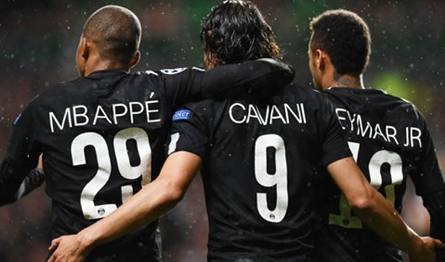 PSG, süper üçlüsüyle Celtic'i gömdü