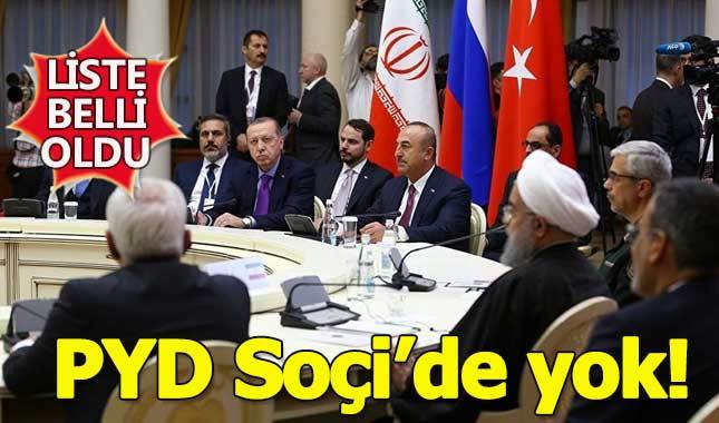 PYD, Soçi'deki barış görüşmelerinde olmayacak
