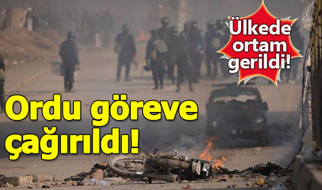 Pakistan'da İçişleri Bakanlığı orduyu göreve çağırdı