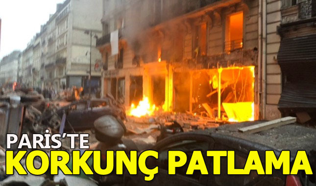 Paris'te büyük bir patlama meydana geldi