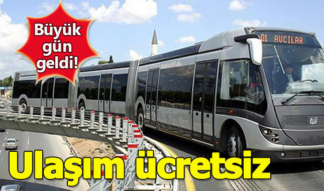Pazartesi günü ulaşım ücretsiz mi? Okulların açılacağı gün otobüsler bedava mı?