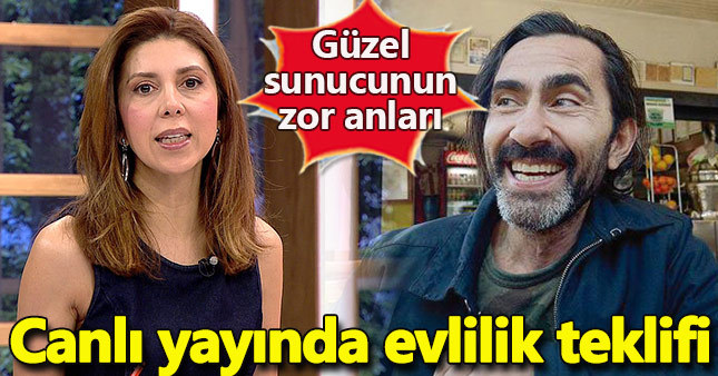 Peker Açıkalın'dan Müge Dağıstanlı'ya canlı yayında evlilik teklifi