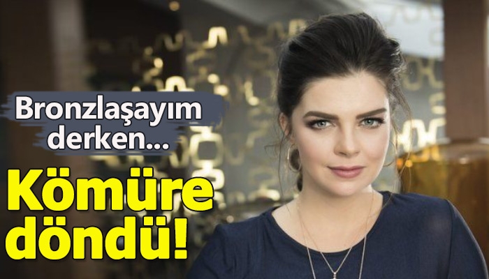 Pelin Karahan bronzlaşmak isterken kömüre döndü