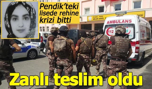 Pendik'te lisede rehine krizi sona erdi