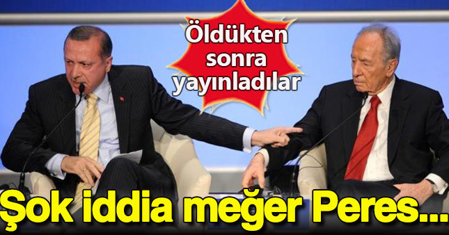 Peres'in itirafı ölümünden sonra yayınlandı