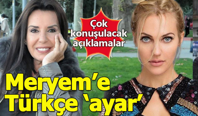Perihan Savaş'tan Meryem Uzerli'ye Türkçe dersi