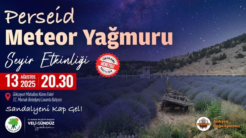 Perseid Meteor Yağmuru Mamak'ta Gözlemlenecek