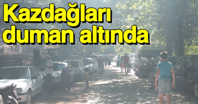 Piknikçiler Kazdağları'nı duman altı etti