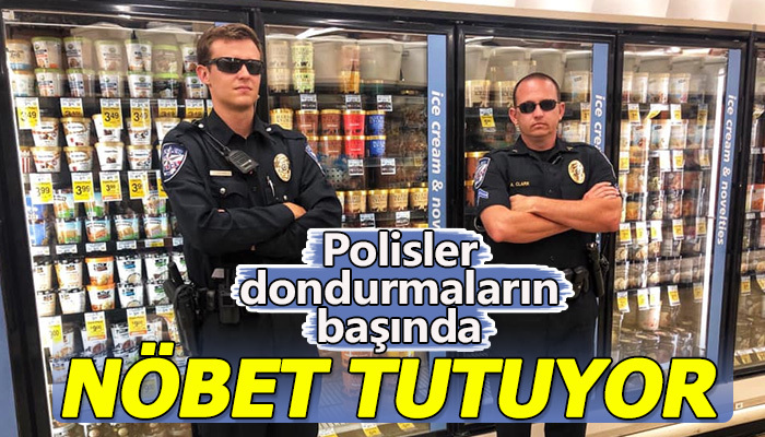 Polisler dondurma nöbetinde!