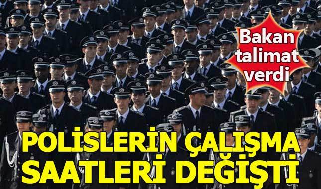 Polislerin çalışma saatleri değişti - Polis teşkilatı yeni çalışma saatleri