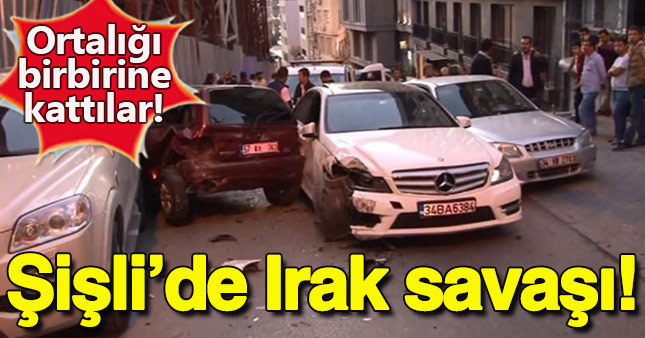 Polisten kaçan Iraklılar caddeyi savaş alanına çevirdi