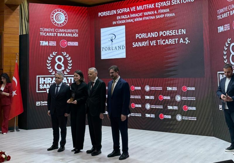 Porland, 8. İhracatın Şampiyonları Ödül Töreni'nde iki ödüle birden layık görüldü