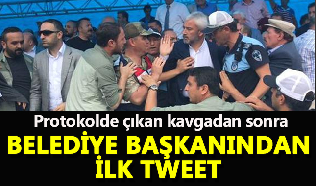 Protokoldeki kavgadan sonra Başkan'dan ilk açıklama geldi