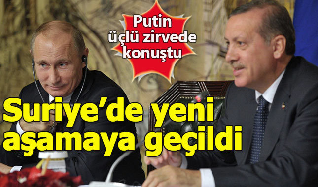 Putin'den Erdoğan ve Ruhani'ye teşekkür