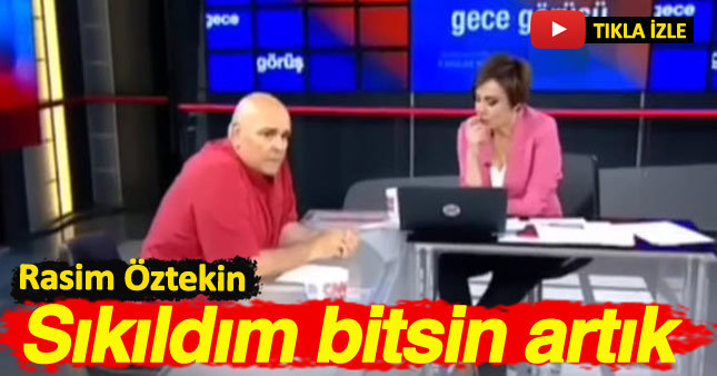 Rasim Öztekin katıldığı bir tv programında sorulardan sıkıldı