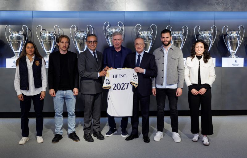 Real Madrid ve HP tarihi küresel işbirliğini duyuruyor 