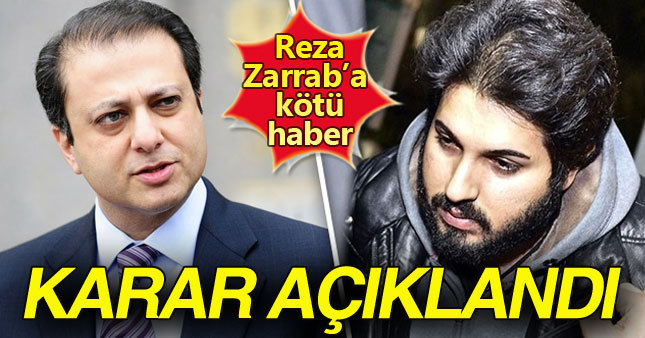 Reza Zarrab'a kötü haber: Kefalet talebi kabul görmedi