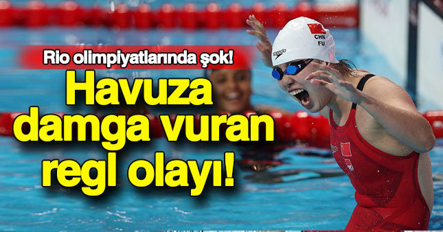 Rio'da havuza damga vuran regl olayı!