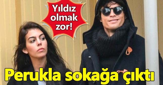 Ronaldo peruk takıp sokağa çıktı!