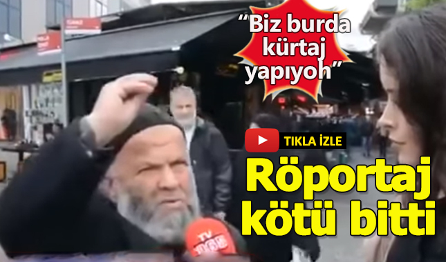 Röportajı yarıda kesilen adam çileden çıktı