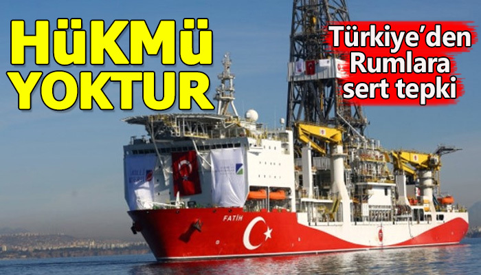 Rum Yönetimi'nin kararının "Hiçbir hükmü yoktur"