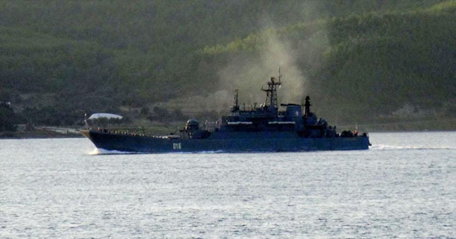 Rus savaş gemisi Ege'ye ilerliyor