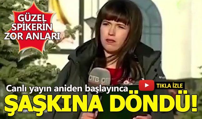 Rus spiker aniden yayına girince ne yapacağını şaşırdı
