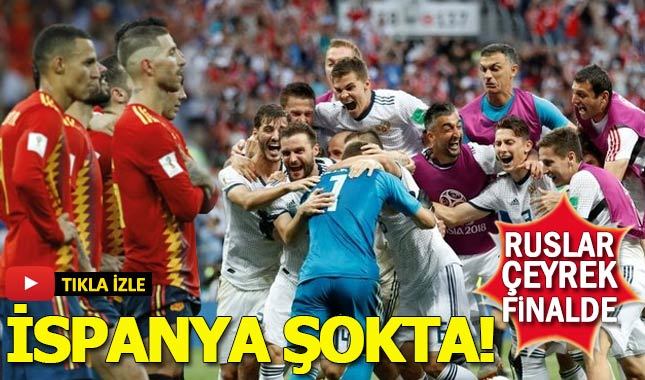 Rusya çeyrek finale yükseldi (Rusya-İspanya maç özeti)