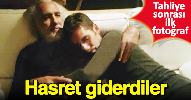 Rüzgar Çetin babasıyla kucaklaştı