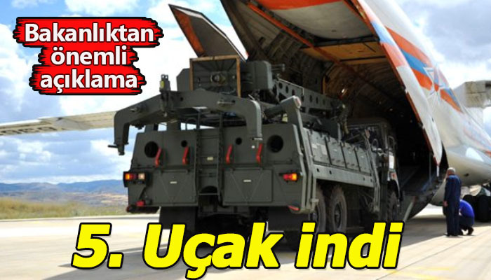 S-400'ü taşıyan 5. uçak indi