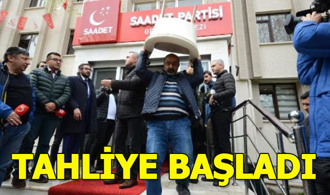 Saadet Partisi tahliye ediyor