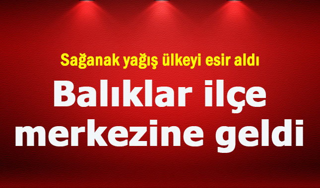 Sağanak yağış ülkeyi esir aldı