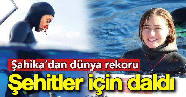 Şahika Encümen şehitler için rekor kırdı