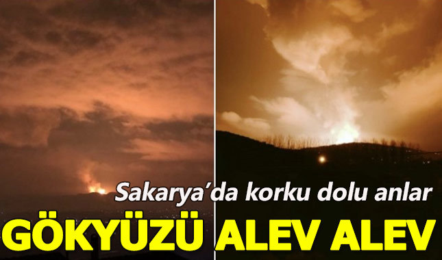 Sakarya'da korkutan patlama! Gökyüzünü alevler sardı!