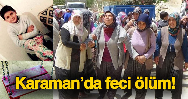 Salıncak küçük kızın sonu oldu