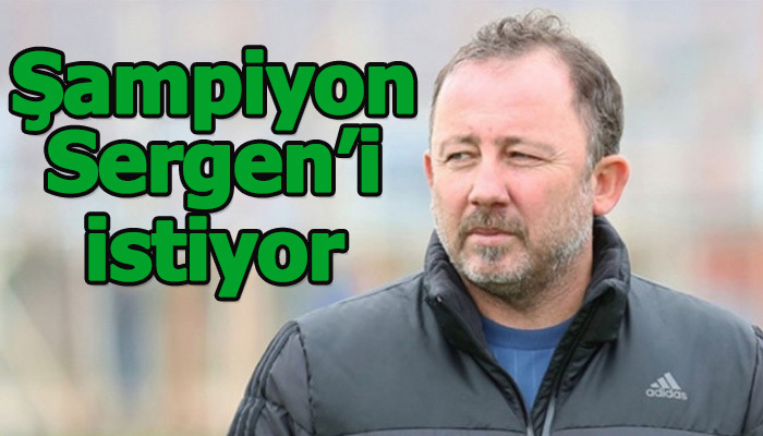 Şampiyonda Sergen sesleri