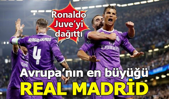 Şampiyonlar Ligi'nde şampiyon Real Madrid (Juventus 1-4 Real Madrid - Maç Özeti)