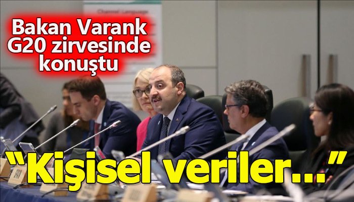 Sanayi ve Teknoloji Bakanı Mustafa Varank, G20 zirvesinde önemli tavsiyelerde bulundu