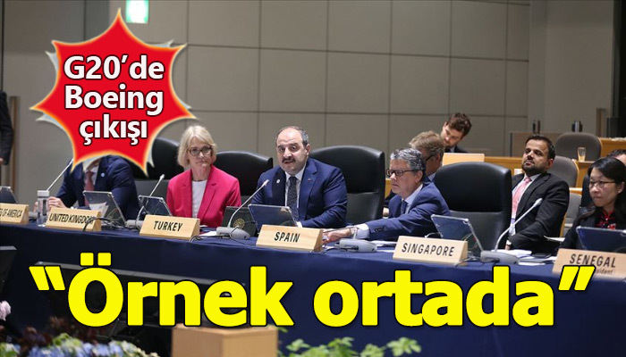Sanayi ve Teknoloji Bakanı Varank'tan G20'de Boeing yorumu