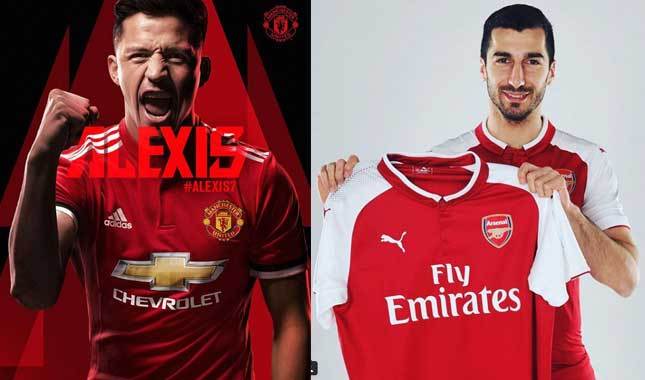 Sanchez ManU'ya, Mkhitaryan Arsenal'e