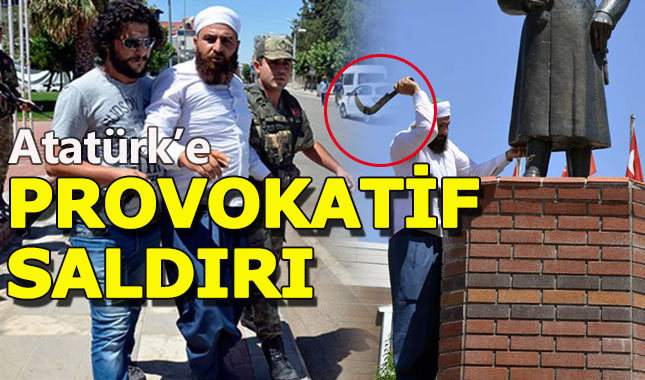 Şanlıurfa'da Atatürk büstüne provokatif saldırı