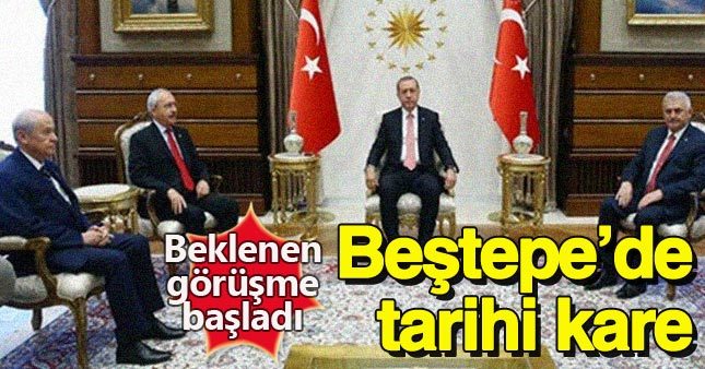 Saray'da tarihi toplantı!