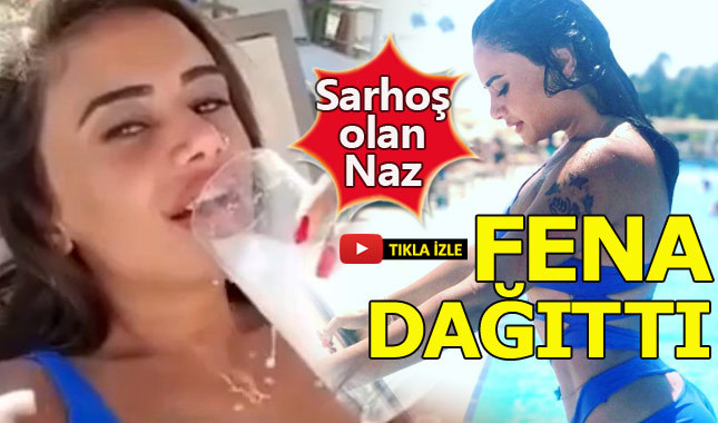 Sarhoş olan gelin adayı Naz kendinden geçti