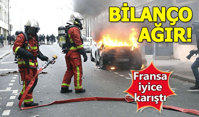 Sarı Yelekliler'in Fransa'daki protestolarında bilanço ağırlaştı