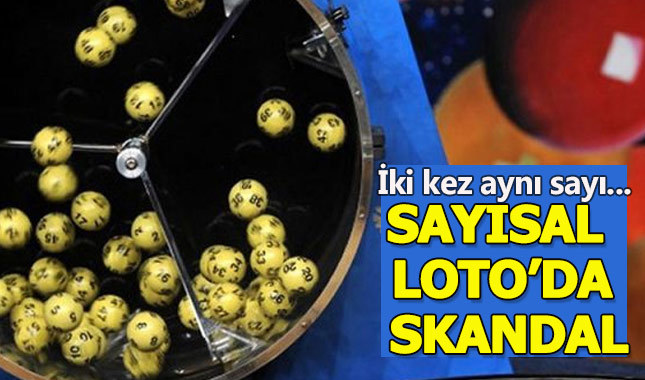 Sayısal Loto çekilişinde skandal!