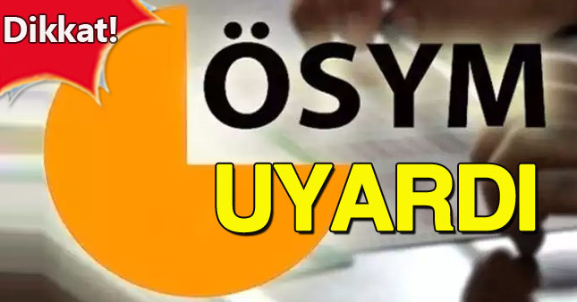 Sayıştay sınavına gireceklere ÖSYM'den uyarı