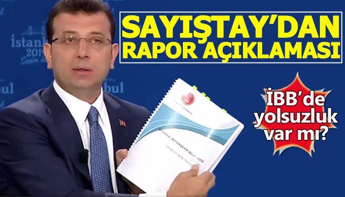 Sayıştay'dan rapor açıklaması